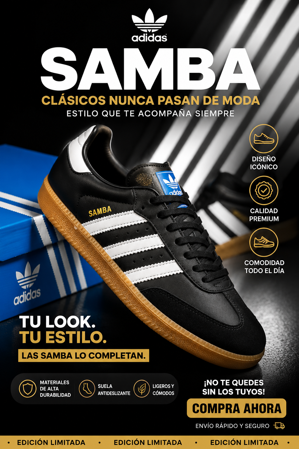 Adidas Samba Black